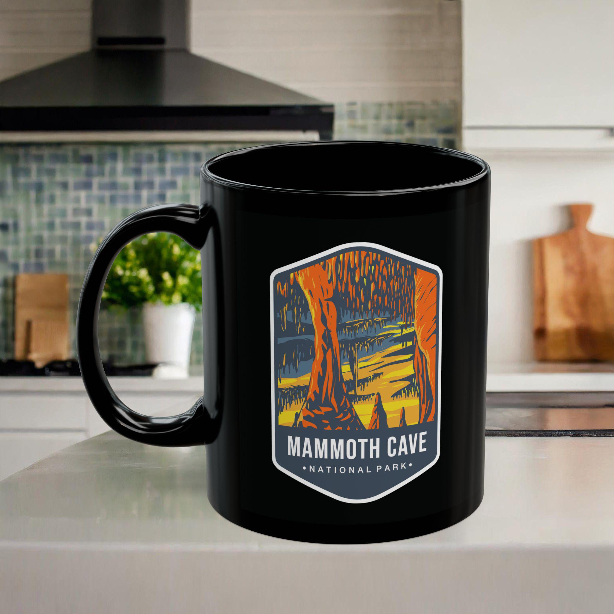 マンモスケーブ国立公園マグカップ：黒陶器洞窟デザイン - Etsy 日本