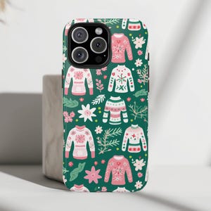 Christmas Sweater Phone Case: Festive Holiday Design, Protective Cover