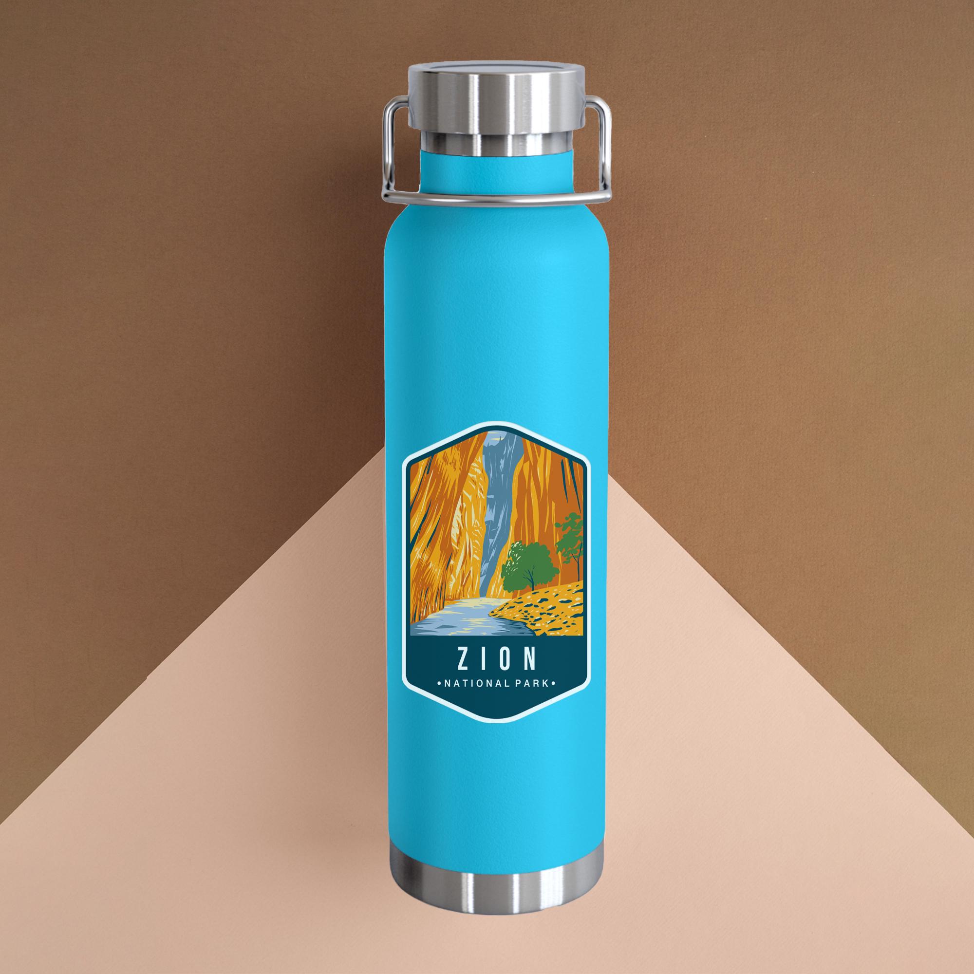 Zion National Park Water Bottle: Insulated Stainless Steel Hiking