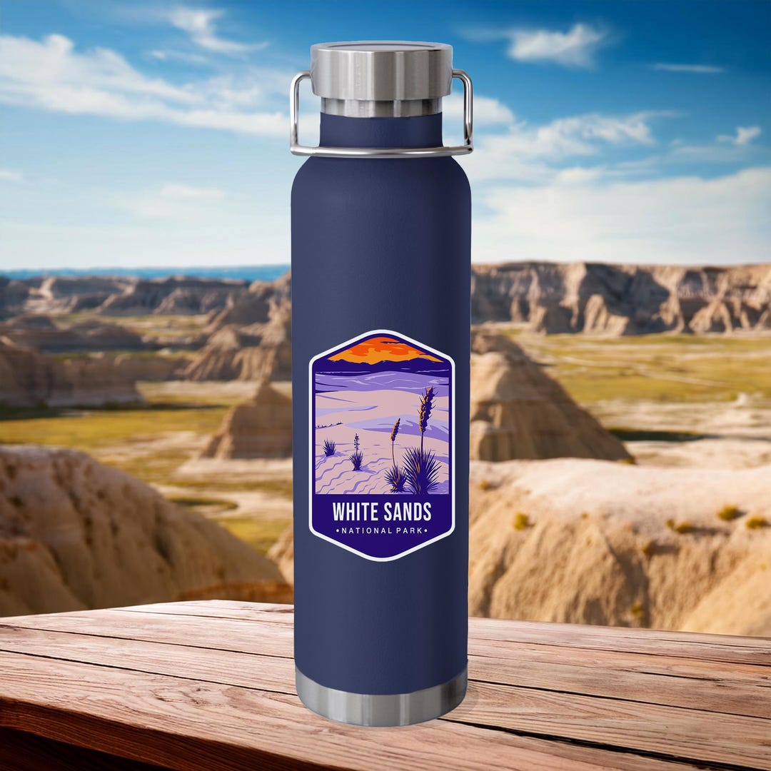 White Sands National Park Water Bottle: Insulated Stainless Steel