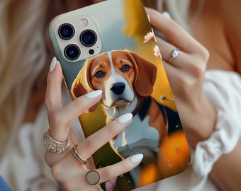 Beagle Dog Phone Case: Glossy Protective Cover for iPhone & Samsung