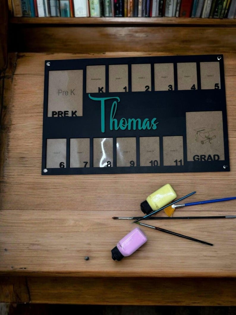 Senior Picture Gift, Personalized Grade School Photo Frame, Pre K to ...