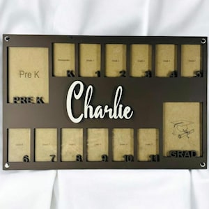 Senior Picture Gift, Pre K to Graduation School Picture Frame, School Years Photo Frame, Personalized Grade School Photo Frame