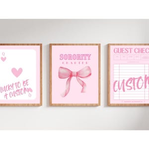Custom Sorority Prints - Set of 3