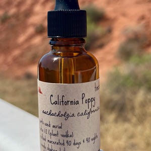CALIFORNIA POPPY Tincture eschscholzia californica extract supplement