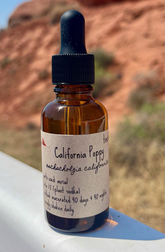 CALIFORNIA POPPY Tincture eschscholzia californica extract supplement