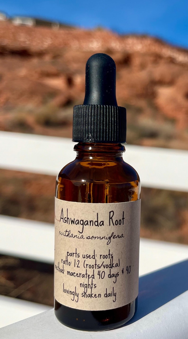 ASHWAGANDHA ROOT Tincture - extract withania somnifera supplement immagine 1
