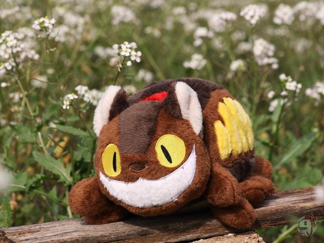 Totoro Cat Bus Plush Etsy