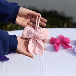 Crochet Bow Accessory, Keychain, Purse and Bag Charm
