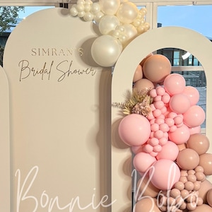 Personalised Bridal Shower Vinyl Decal/Backdrop Text/ Large DIY Event Signage / Balloon Arch Label/ STICKER ONLY