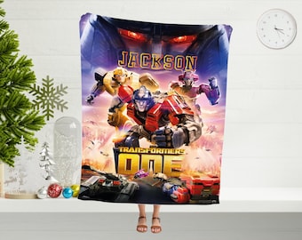 Personalized Transformer Blanket, Robot Design, Kids Bedding