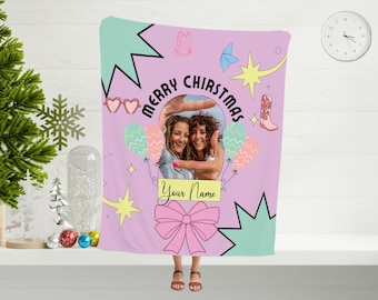 Personalized Photo Collage Blanket, Swiftie Fan Gift