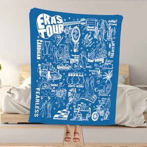 Christmas Gift, Eras Tour Merch, Music Concert Childs Blanket, Swift Blanket, Collage Blanket, Fan Gift for Her, Birthday Kids gift idea