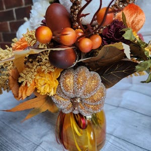 Fall Floral Arrangement With Vase Etsy fall-floral-arrangement-with-vase-etsy