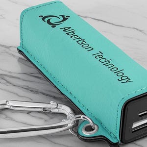 Personalized Power Bank, Phone Charger, Leather Engraved, Custom Travel Accessories,  Birthday Gift for Her/Him | Best Vandam Leather