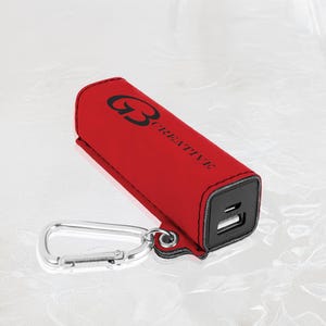 Batería externa personalizada, cargador de teléfono de 2200 mAh, grabado en cuero, accesorios de viaje personalizados, regalo para el Día de la Madre / Best Vandam Leather
