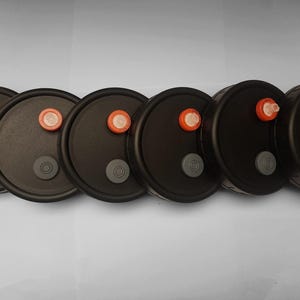 Mushroom Liquid Culture Lids: Wide Mouth Mycelium Jar Lids - PP5 Plastic (Set of 6)