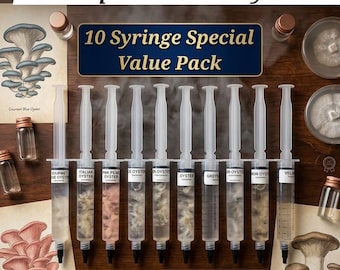 10 OYSTER MUSHROOM Liquid Culture Value Pack