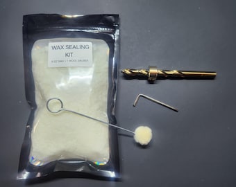 Mushroom Plug Spawn Wax Kit with Drill bit.
