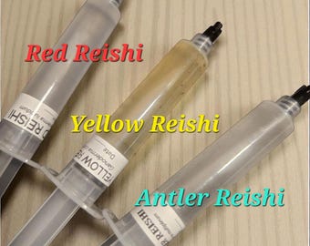Cultivo líquido de hongos Reishi rojo, amarillo y de asta