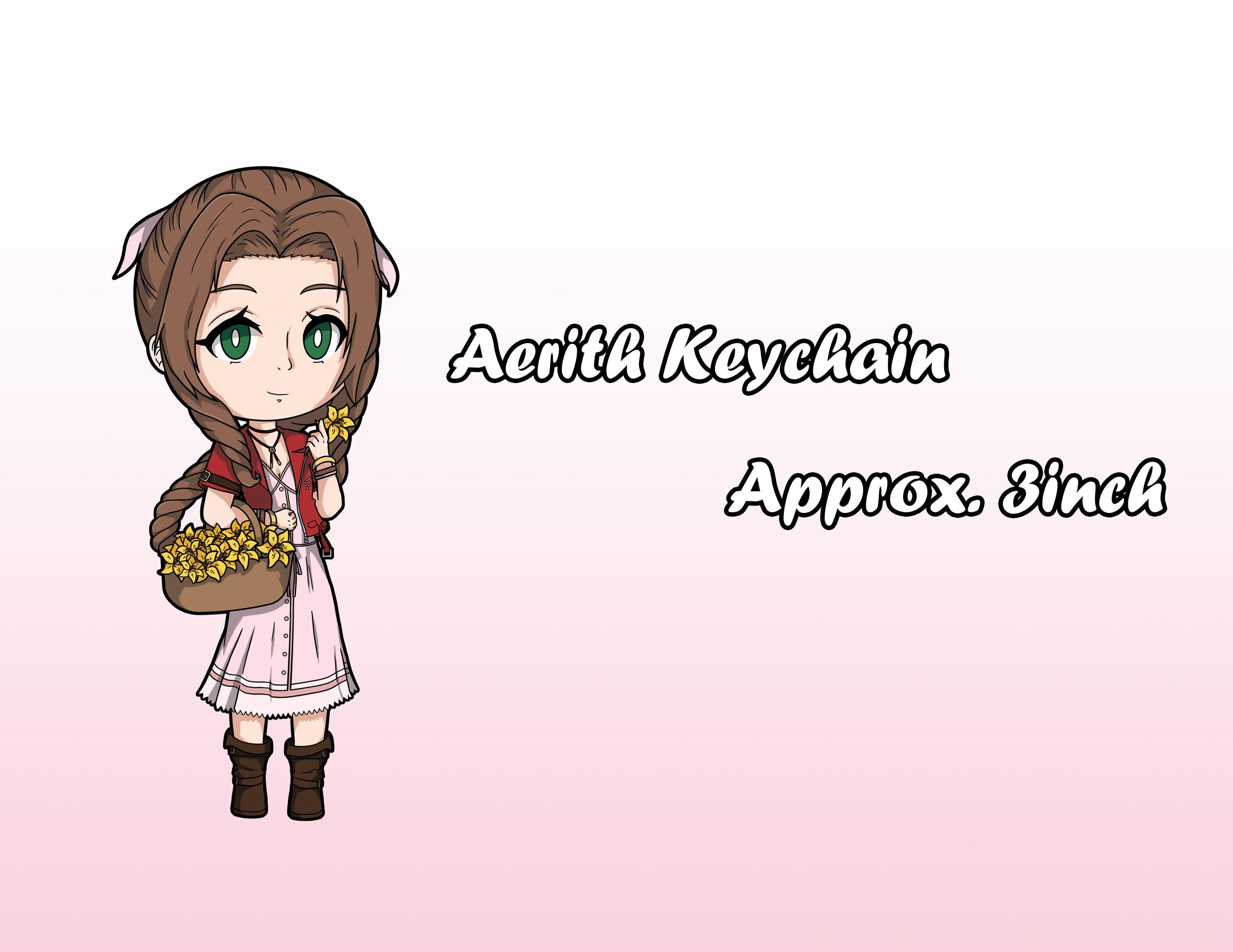 Final Fantasy 7 Aerith Keychain - Etsy