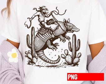 Western PNG Kind Of A Big Dillo Armadillo Trendy Retro Cowboy Graphic Design Sublimation DTF Instant Digital Download