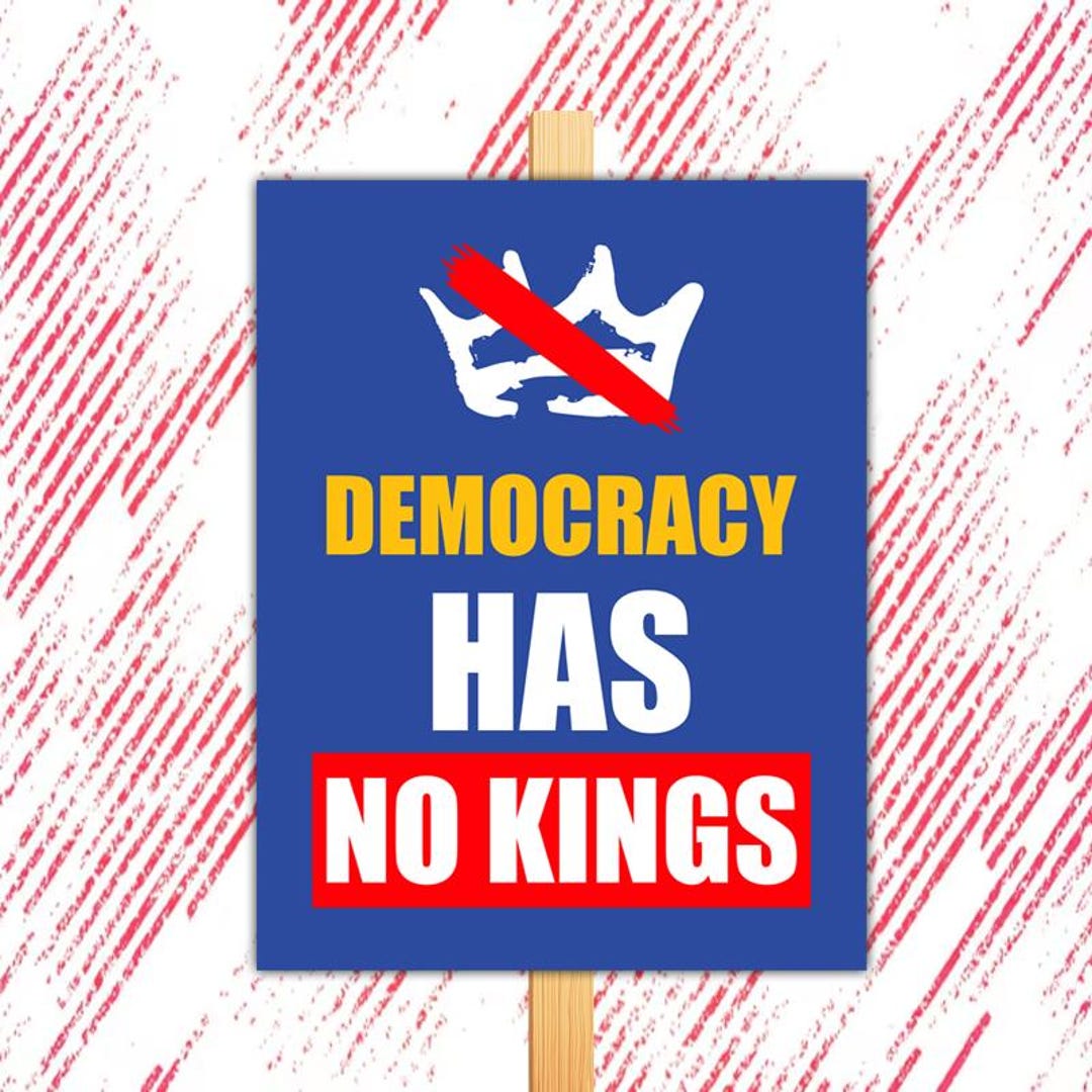No Kings Day Printable Protest Signs, Political Poster, Protest Poster ...