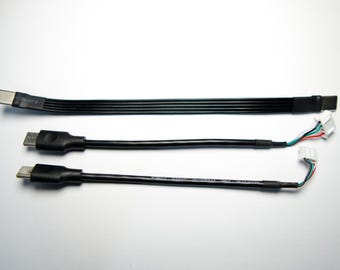 USB-genomströmningskablar för simracing (USB-C, JST XH och PH)