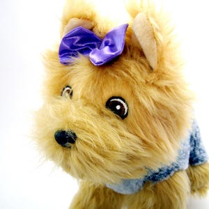Sweet Little YORKSHIRE TERRIER Plush Toy Dog, 10&quot; stuffed dog toy, Yorkie lover, gift for daughter grand daughter friend, birthday gift