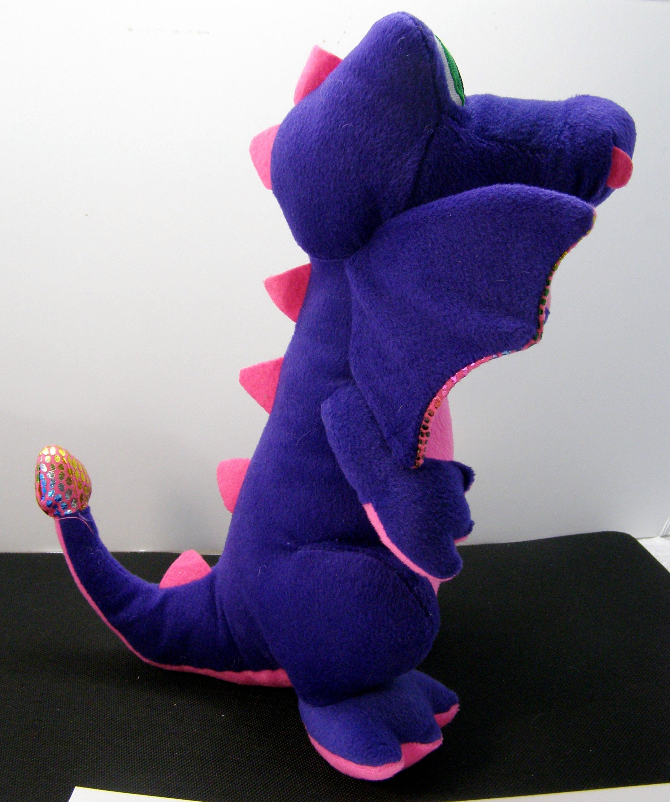 Purple Pink DRAGON Plush Toy 12 tall stuffed Dragon | Etsy