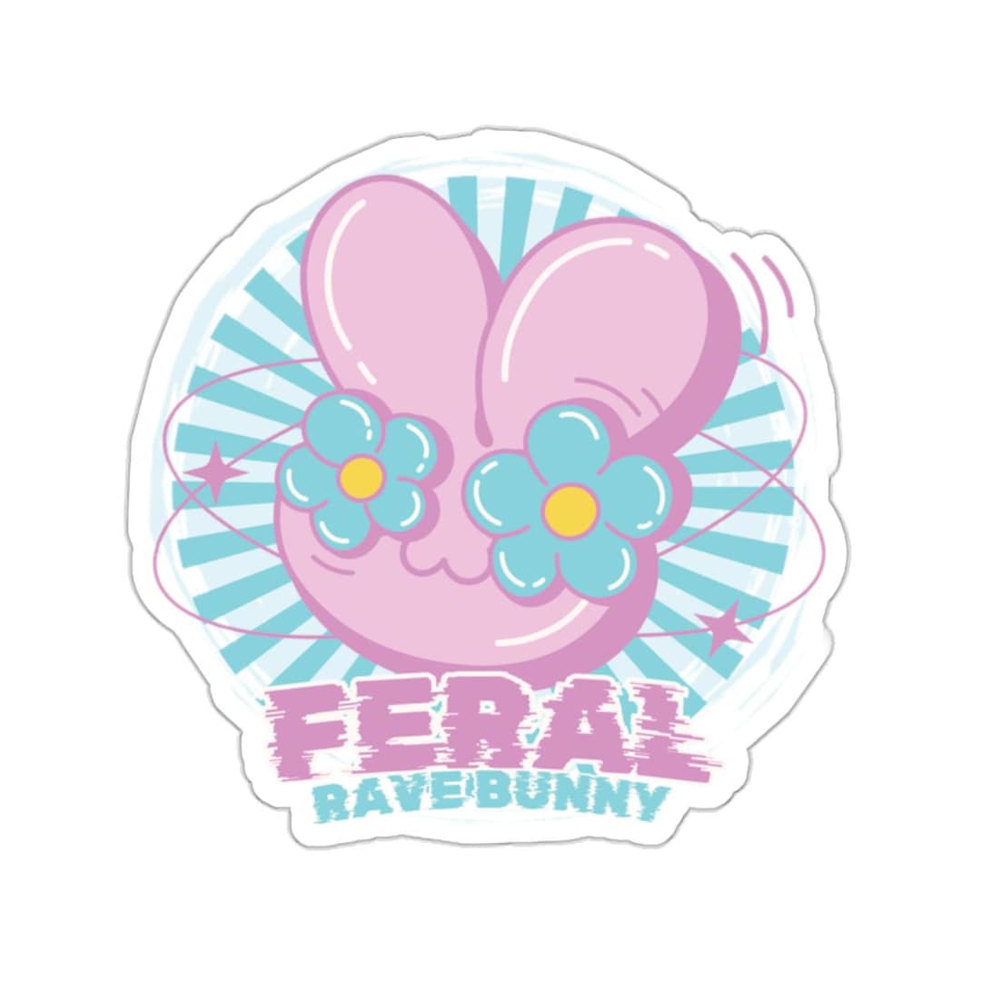 Baby First Rave Sticker Feral Rave Bunny Sticker, Rave Sticker, Feral Rave Babe, Rave Bunny ...