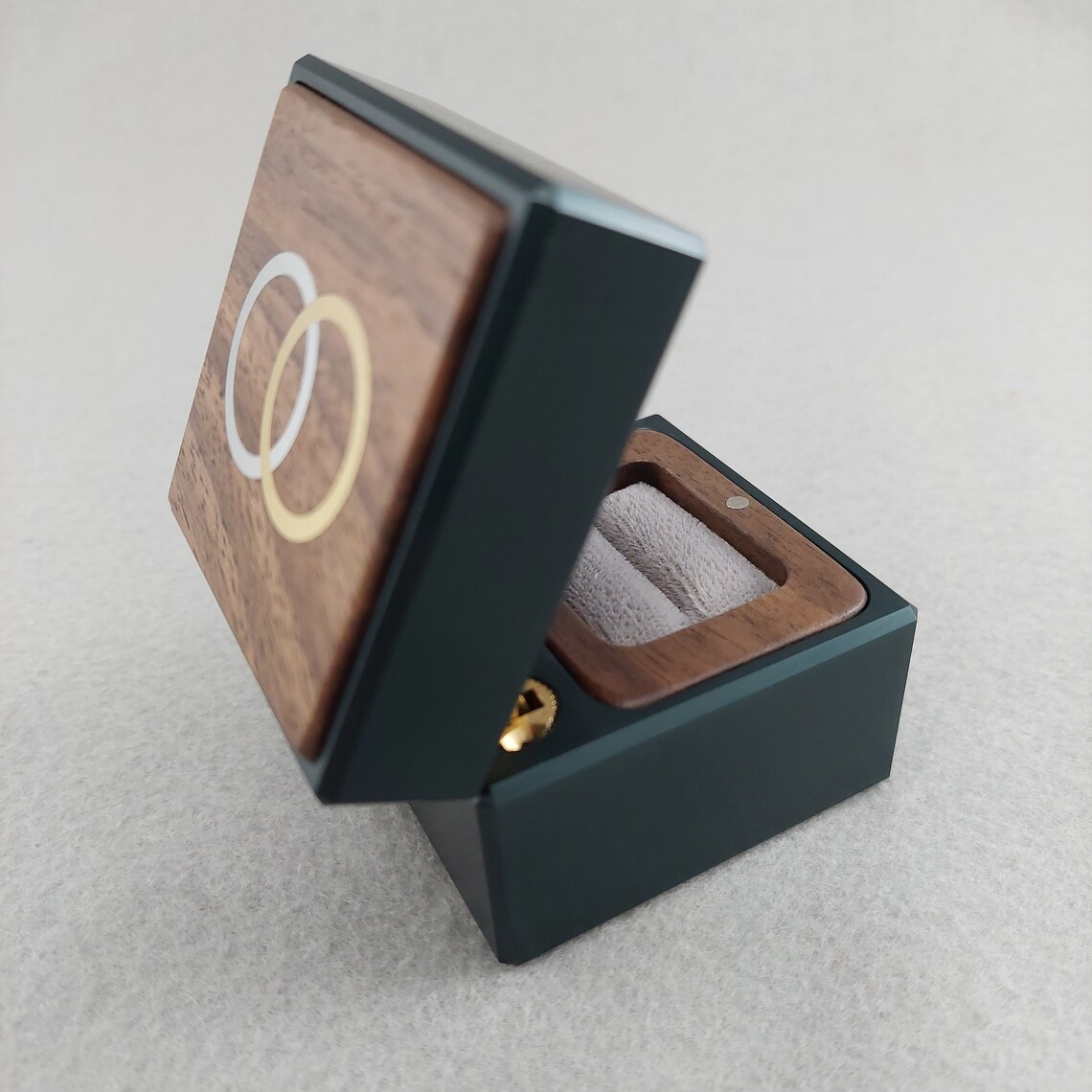 Black on Black Edition Engagement Ring Box Wedding Ring Box Etsy