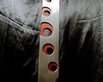 Bloodwood and Aluminum Table/ Mantle Sculpture