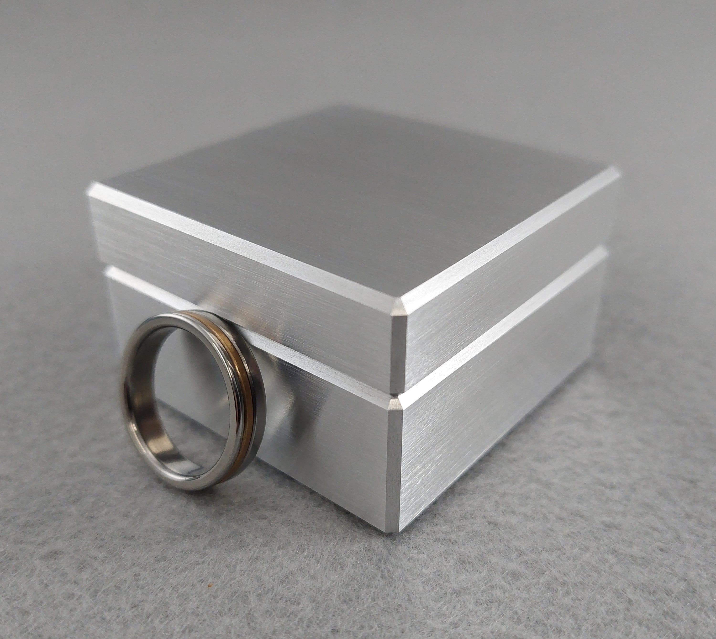Slim Minimalist Engagement Ring Box Wedding Ring Box Metal Ring Box 10th Anniversary Proposal Ring Box Featured in Dune Movie Etsy