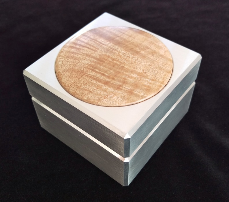 Engagement Ring Box Wedding Ring Box Modern Ring Box Metal Etsy