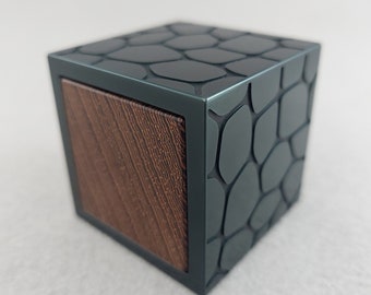 Special Edition Engagement Ring Box, Cracked Desert, Wedding Ring Box, Modern Ring Box, Wooden Ring Box, 10th Anniversary Gift, Proposal Box