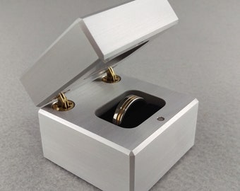 Engagement Ring Box Wedding Ring Box Modern Ring Box Metal Ring Box 10th Anniversary Gift Proposal Ring Box Featured In Dune Movie
