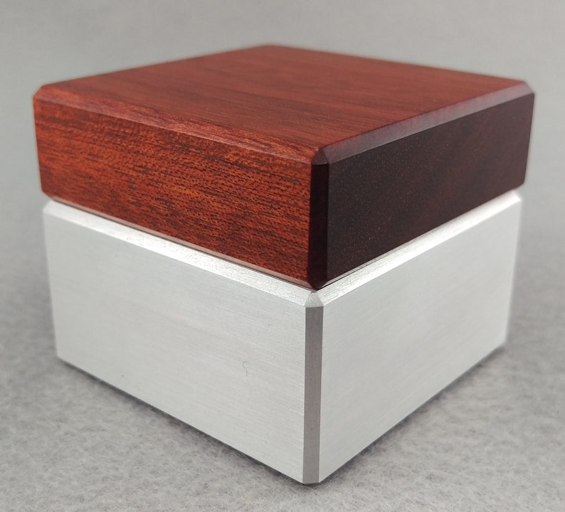 Engagement Ring Box Wedding Ring Box Modern Ring Box Metal Etsy