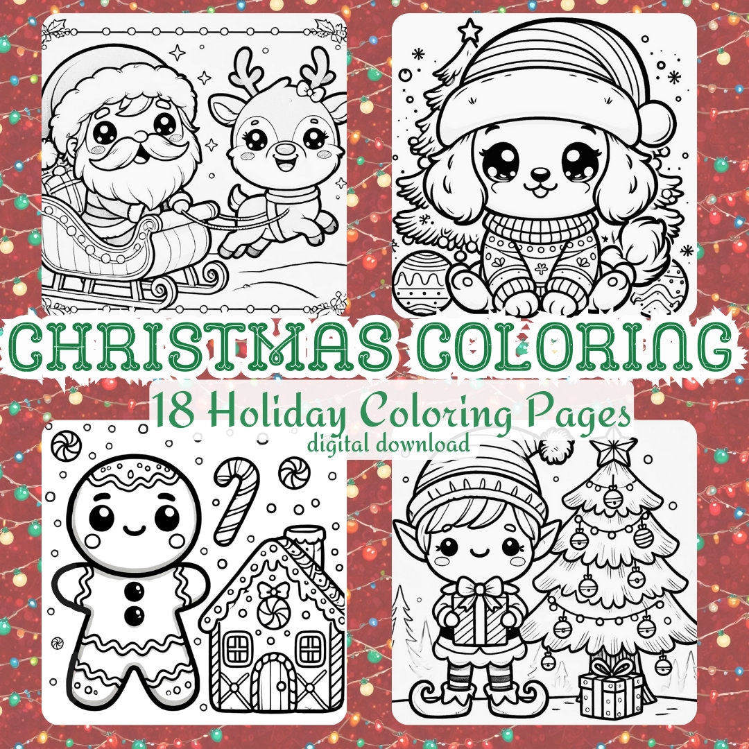coloring page for christmas and print