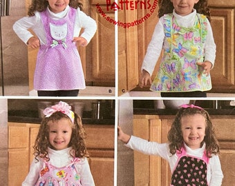 S2699 Toddler Apron Dress Cover Up Sewing Pattern Uncut