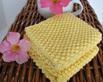 Dishcloth - Cotton - Hand Knitted - Reusable - Sustainable 2/pl