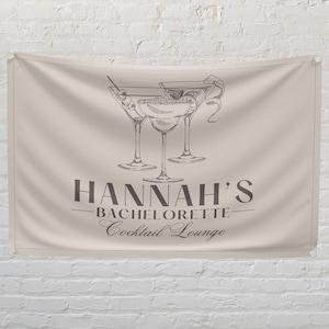 Custom Bachelorette Party Banner: Personalized Photo Backdrop Flag