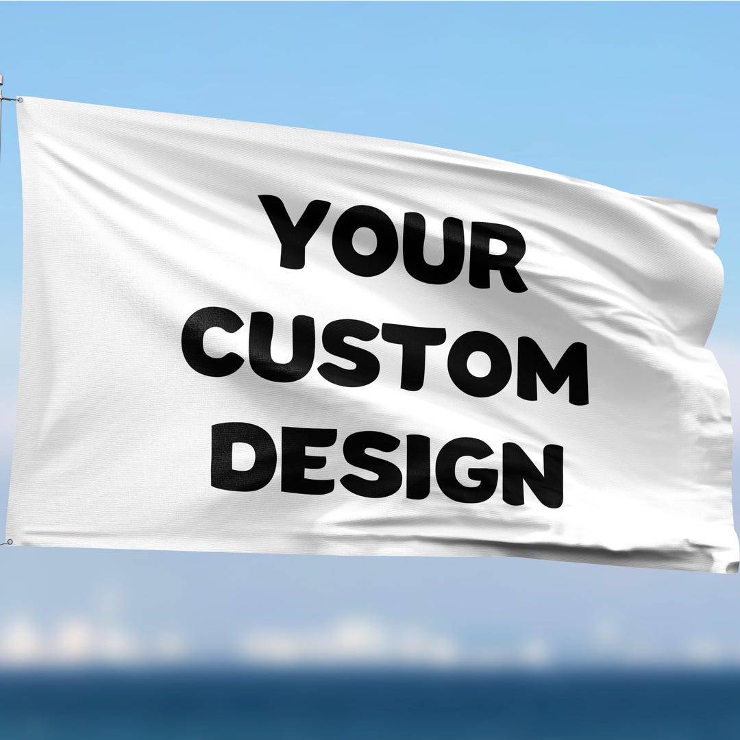 Custom Flag , Custom Flag 3X5FT Single Sided, Advertising, Personalized ...