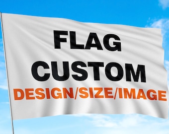 Custom Flag Printing, Any Size, Single or Double Sided, Company Logo