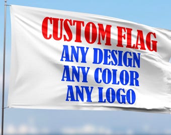 Custom Flag, Personalized Polyester Banner, 3x5FT, Event or Home Decor