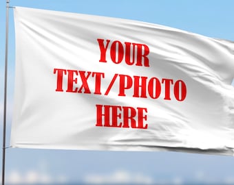 Bandera publicitaria personalizada, poliéster personalizado, cualquier tamaño