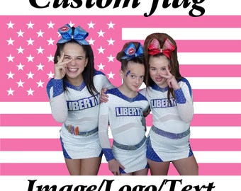 Custom Photo American Flag • Patriotic Dorm Decor
