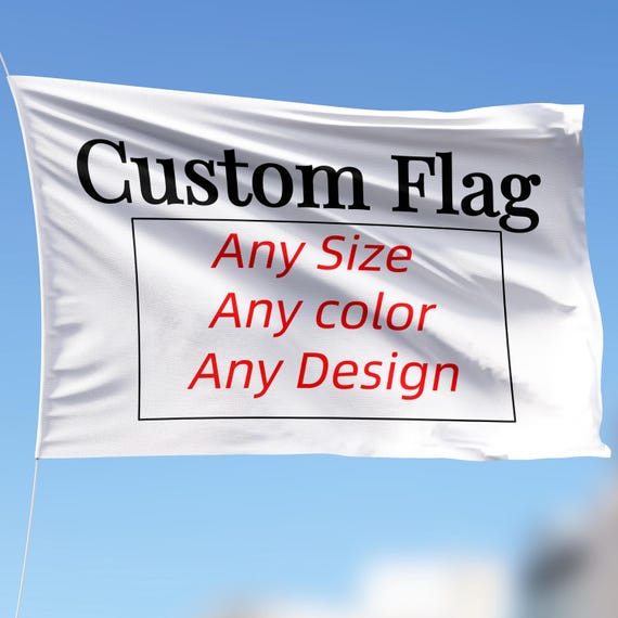 Custom Flag Printing, Any Size Flag Customization, 3x5 Double Side, Personalized Gift Printing Image Logo Text, Gift for Him