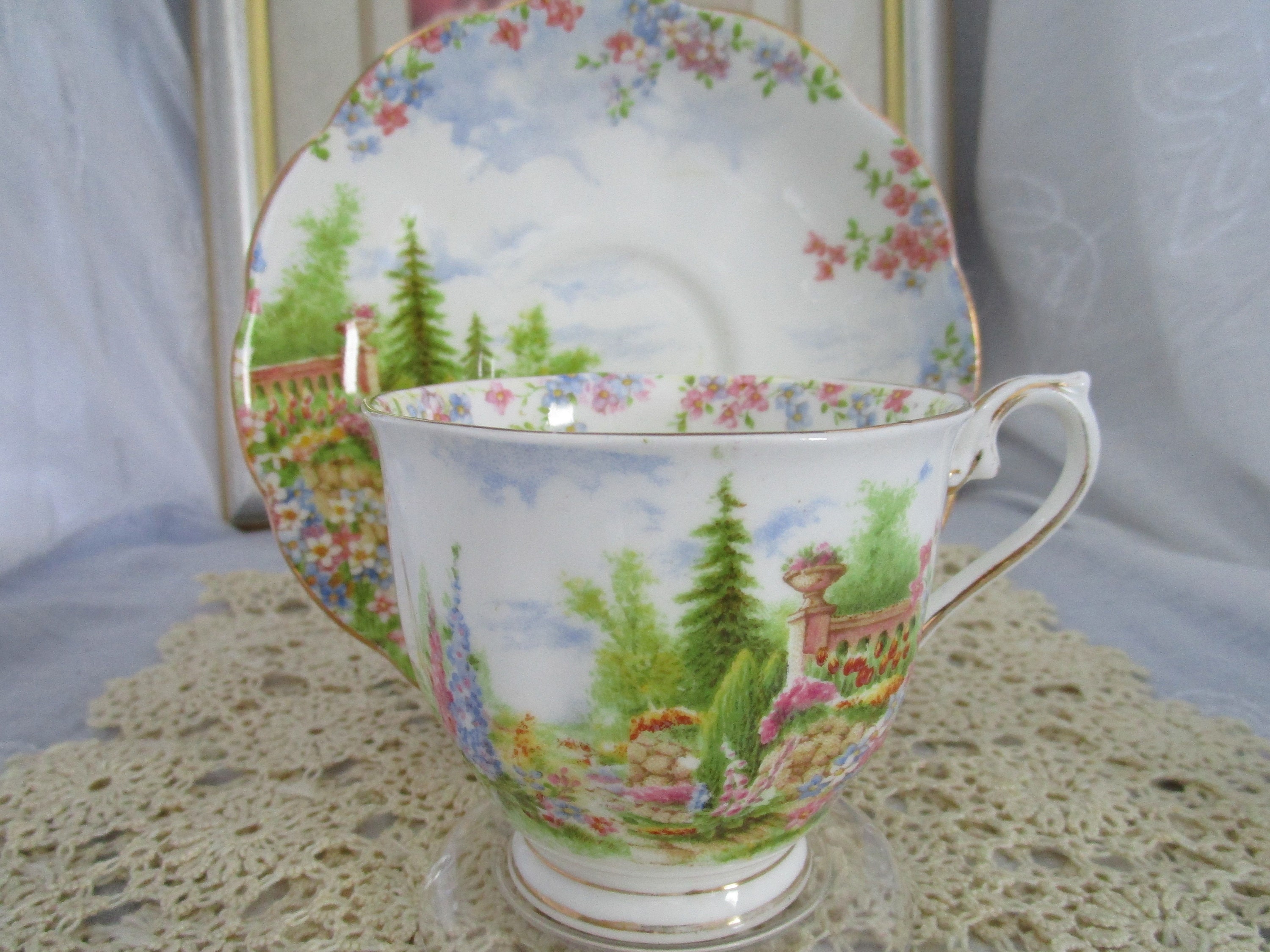 ROYAL ALBERT English Bone-china Teacup and Saucer Set - Etsy Finland