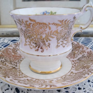 PARAGON  bone-china cup and saucer set from 1960s - Pattern F68K